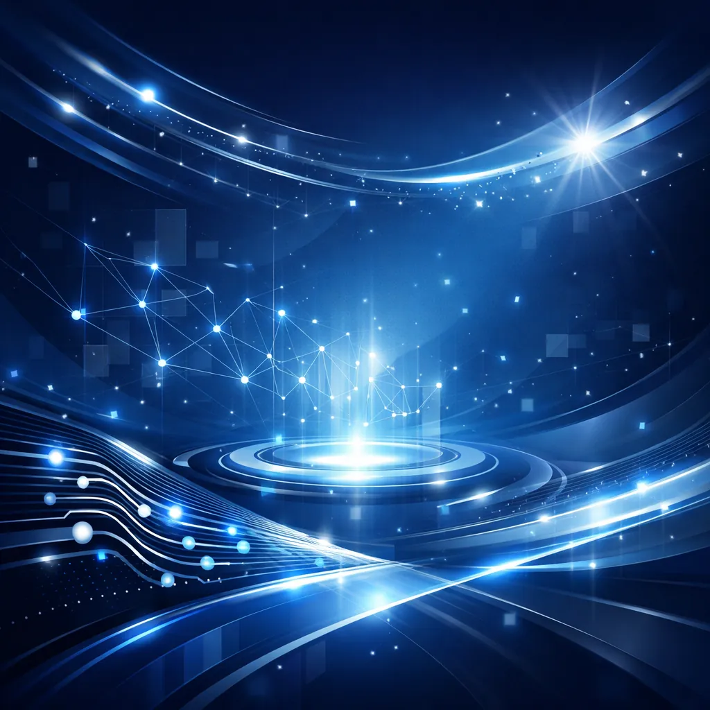 Abstract technology graphic symbolizing innovation and connectivity